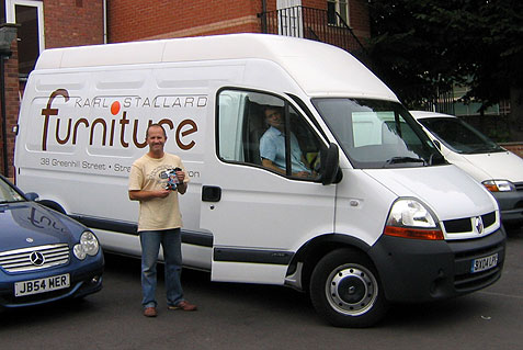 Karl Stallard Furniture own van for deliveries
